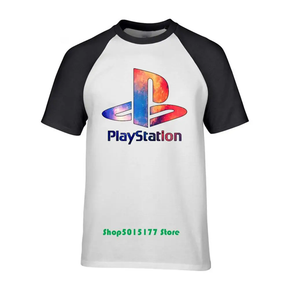 Новейшая распродажа Классическая футболка с логотипом PS для Xbox и Playstation Мужская