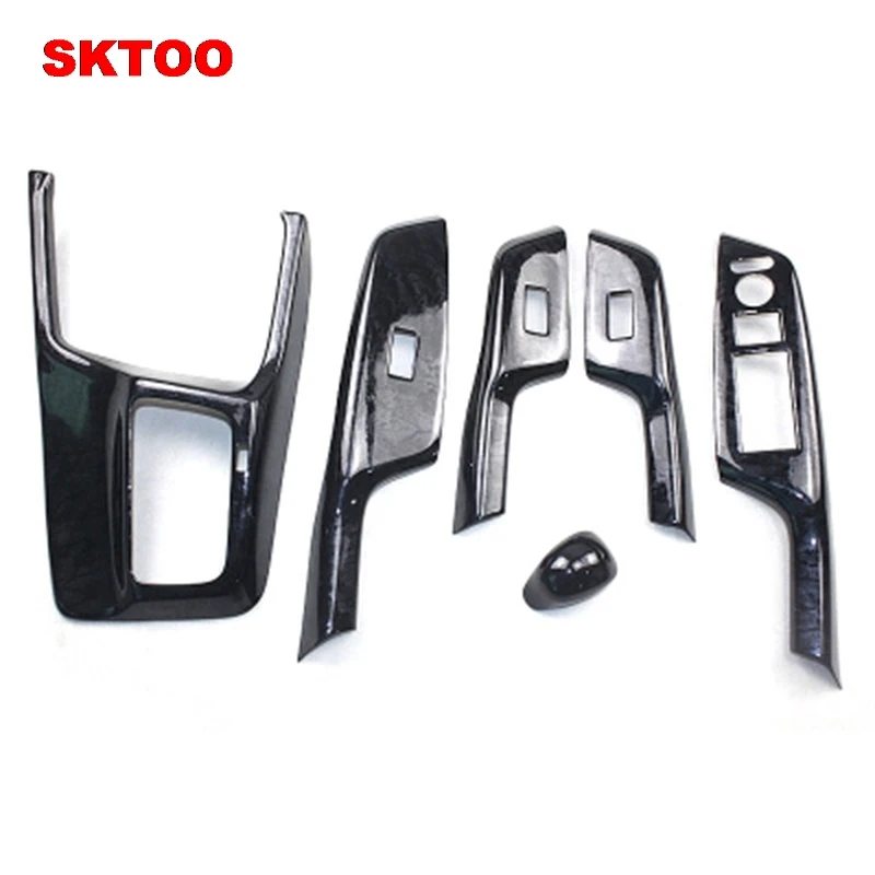 SKTOO для Honda Civic 9 внутренняя отделка из углеродного волокна Адаптированная 8