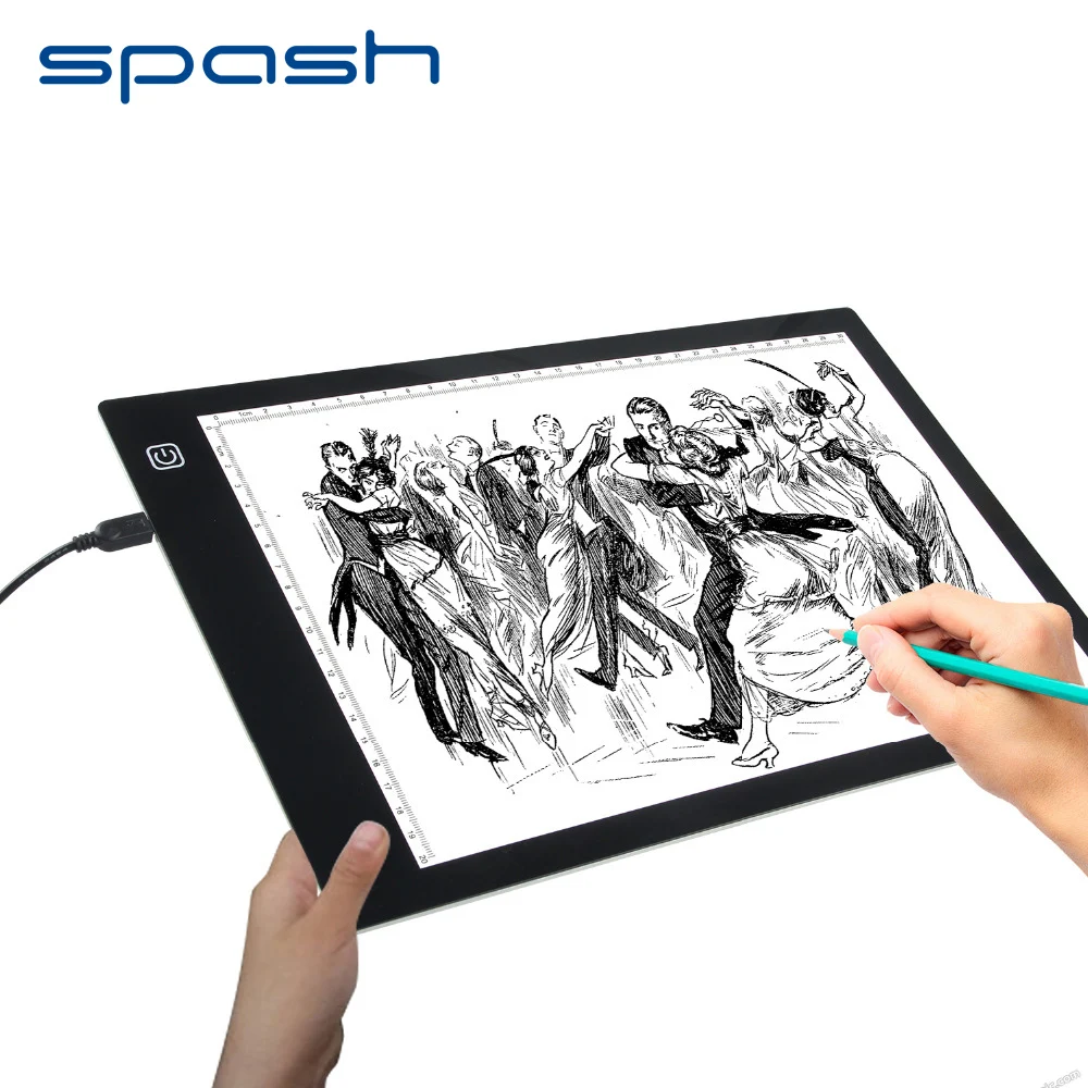 A4 ультра тонкий Портативный копию доска светодио дный световой короб dbmier USB Light Pad