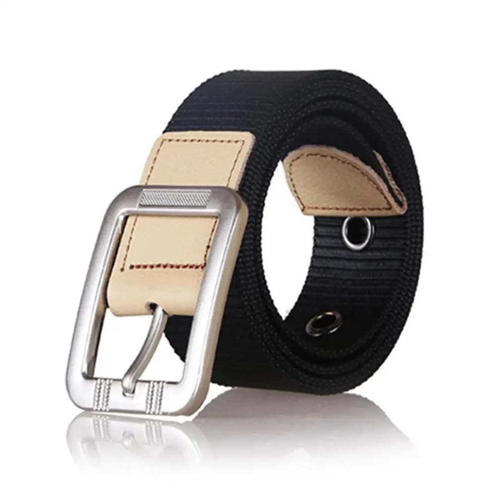 Мужской холщовый ремень FAJARINA с пряжкой язычком ремни для мужчин цвета