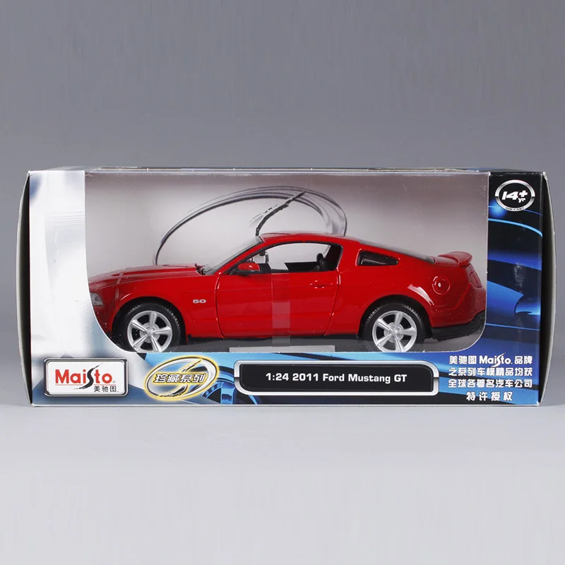 Maisto 1:24 2011 mustang GT red литье под давлением для ford модель автомобиля сбора