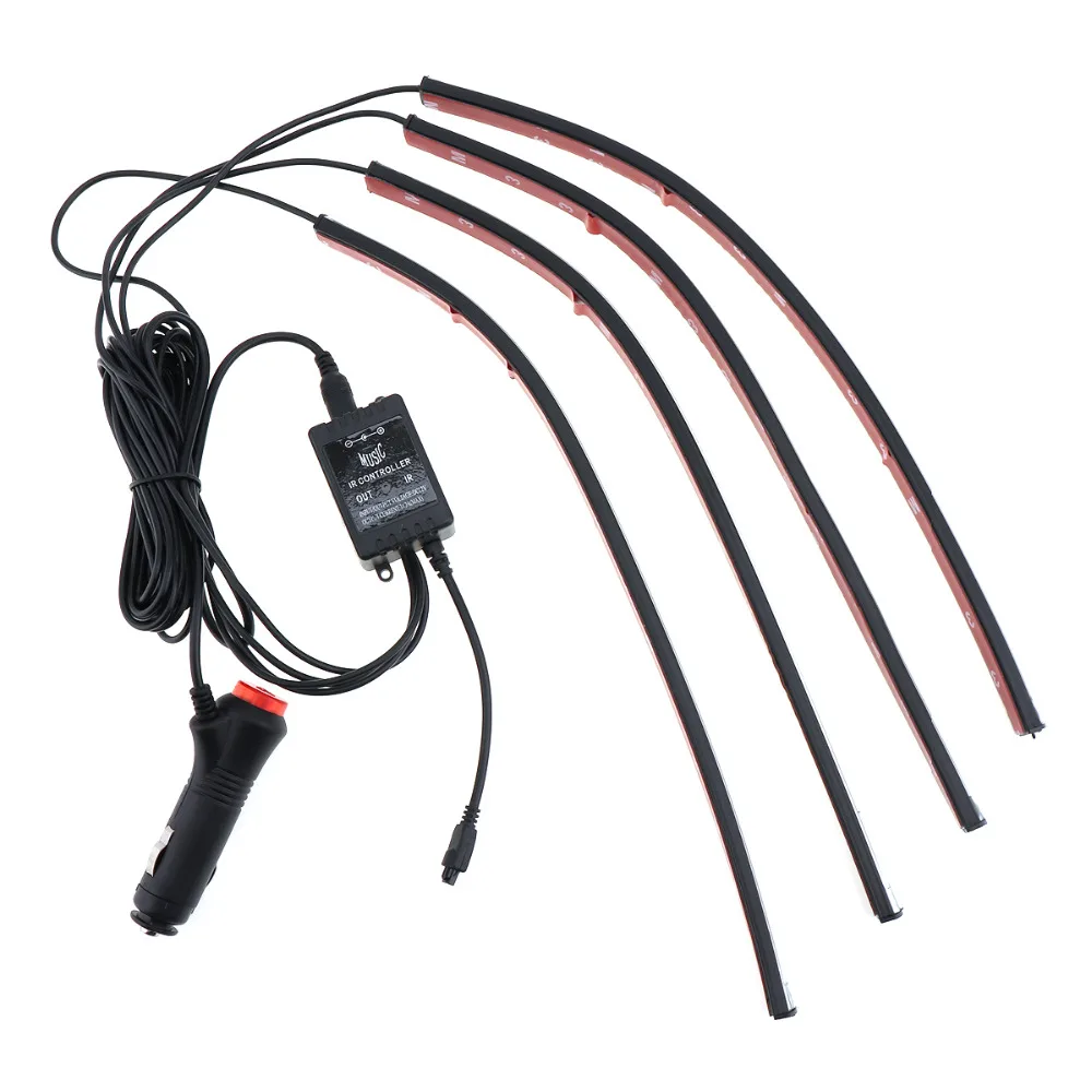 RGB светодиодсветодиодный лента для украшения салона автомобиля неосветильник