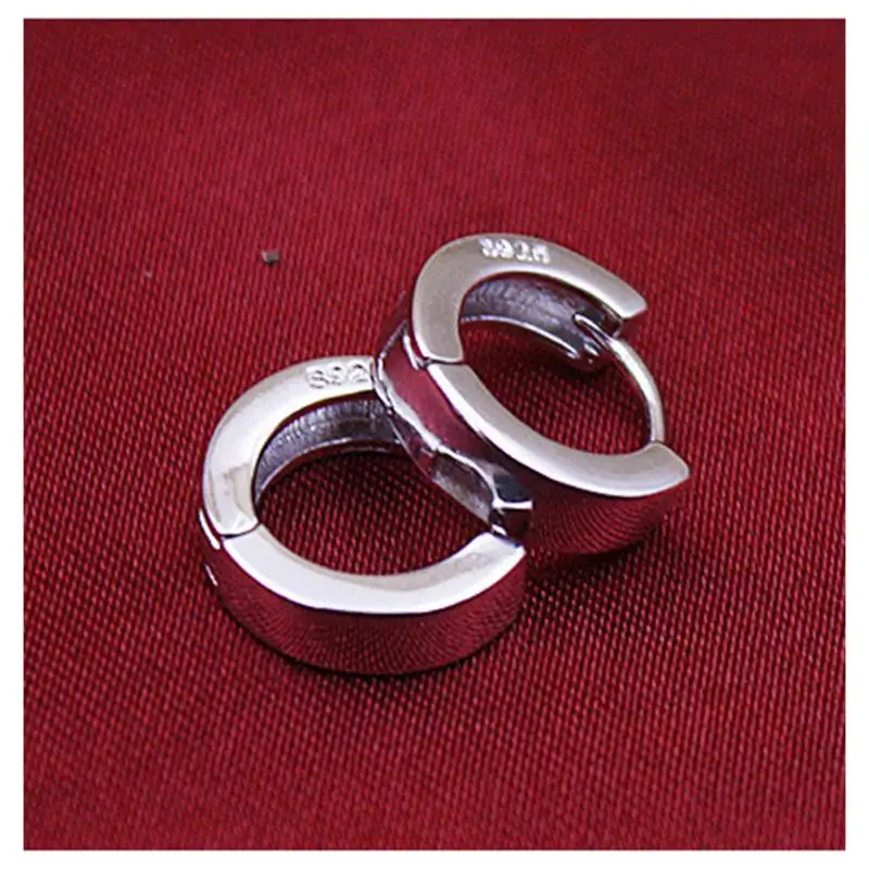 Модные серьги-гвоздики из простой нержавеющей титановой стали маленький Гладкий