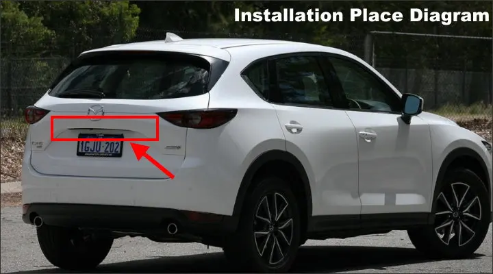 Автомобильная парковочная камера для Mazda CX5 CX-5, камера заднего вида, светильник номерного знака, водонепроницаемая камера ночного видения