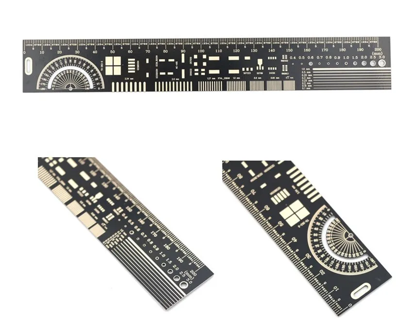 

20 см многофункциональная Инженерная линейка PCB линейка требуемый транспортир PCB посылка вочный блок электронный инженер измерительный инс...