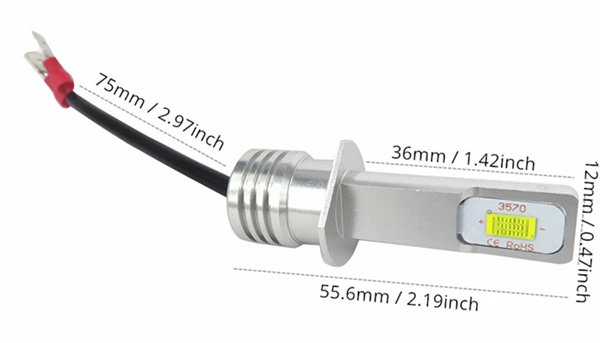 WLJH 2x обновление с can-bus 12V 24V H1 светодиодный лампы 1000 люмен 72W фары для автомобиля авто вождения DRL Габаритные огни лампы светодиодный туман светильник лампы