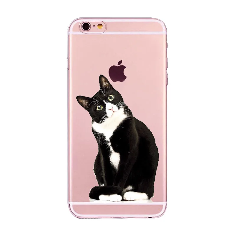 For Apple iPhone 5 5S SE Case Printed Cartoon Cat Silicone TPU Back Cover for IPhone S 6 6S 7 8 Plus Phone Soft Coque |
