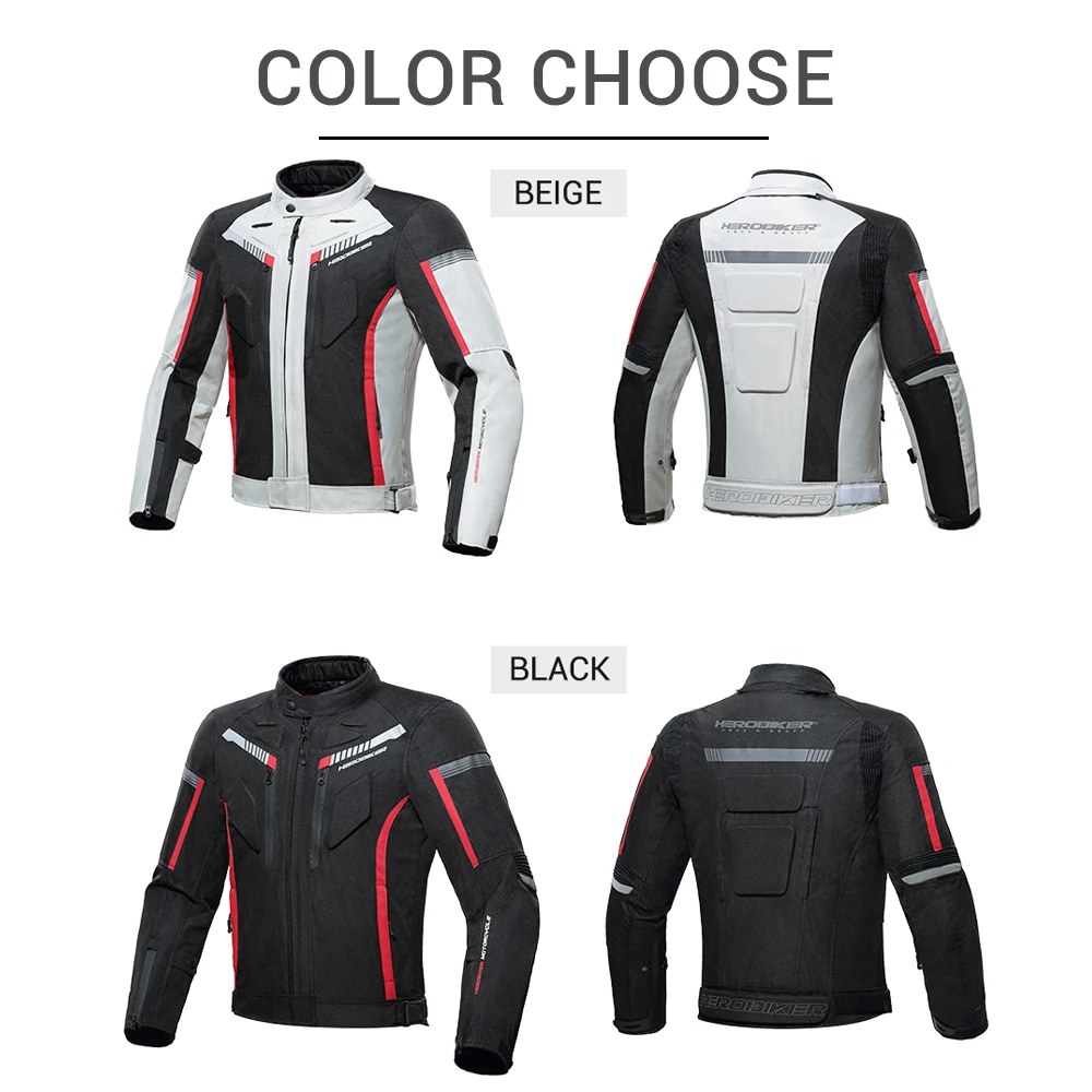 Мотоциклетная куртка HEROBIKER Chaqueta Мужская водонепроницаемая мотоциклетная
