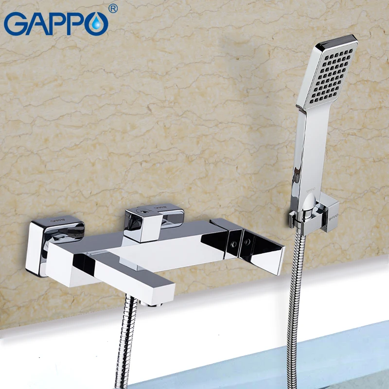 Смеситель для ванны GAPPO латунный кран смеситель на бортике|Смесители ванны| |