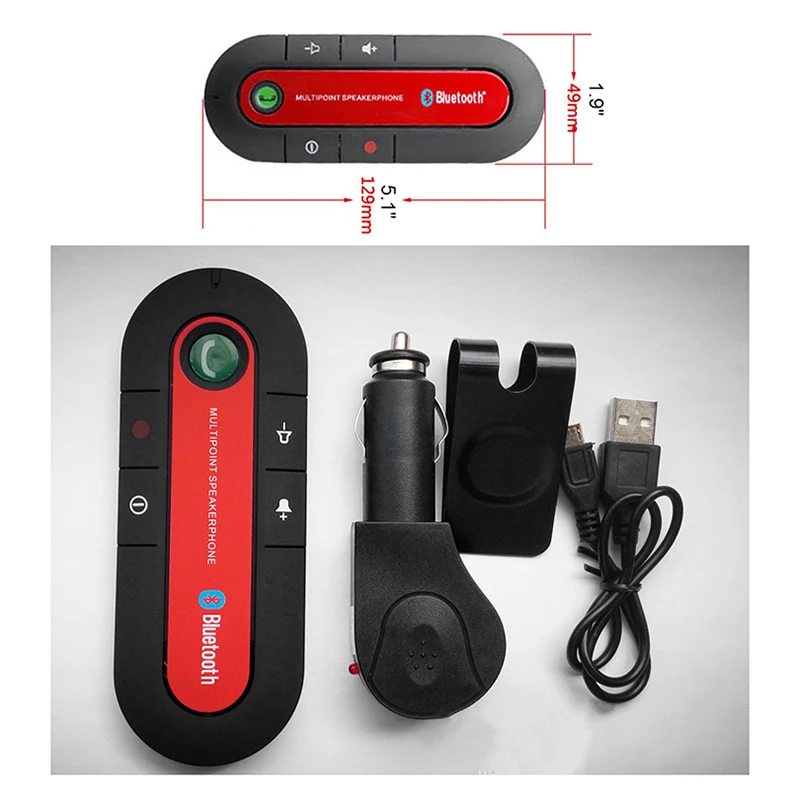 Автомобильный комплект беспроводной Bluetooth спикер телефон MP3 музыкальный плеер