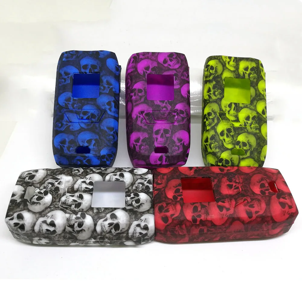 1 шт. случайный дизайн защитный силиконовый чехол с черепом для Vaporesso Revenger 220