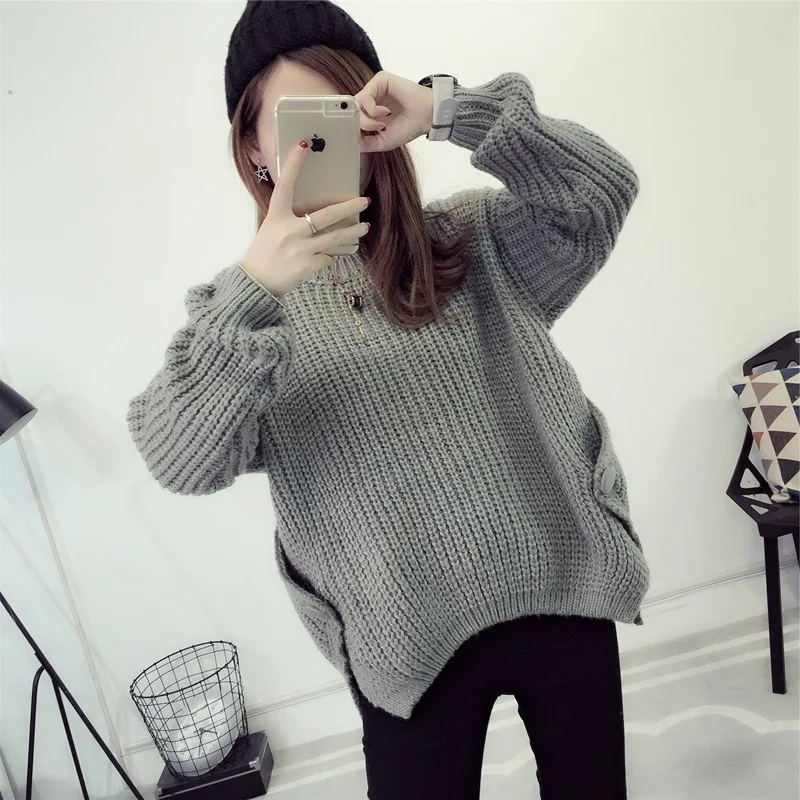 2018 Autumn Winter New Arrival Women Fashion Casual Wool Knitting Sweater Female Long Sleeves Plus Size Thick Warm Pullovers | Женская