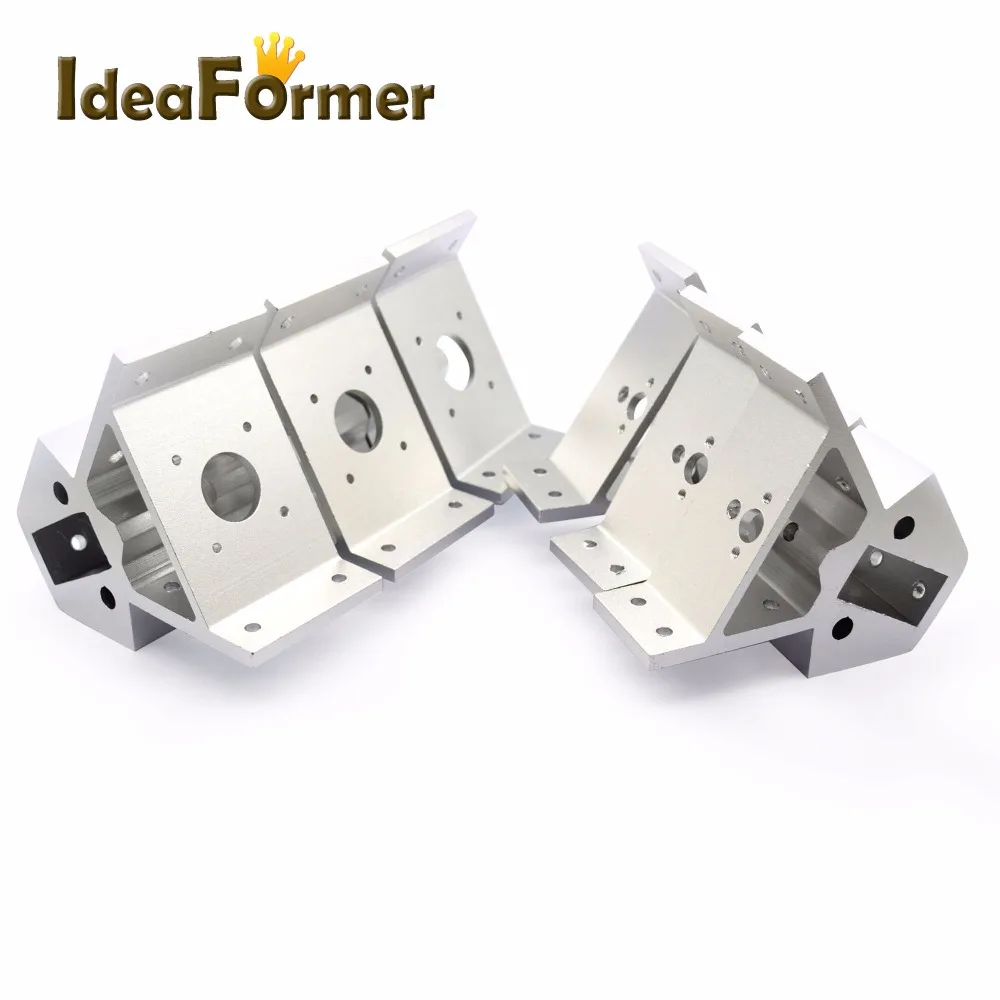 

Kossel XXL 3D printer parts silver Vertex 3pcs bottom+3pcs top 1 set high quality 2040 Aluminum Alloy Corners profile