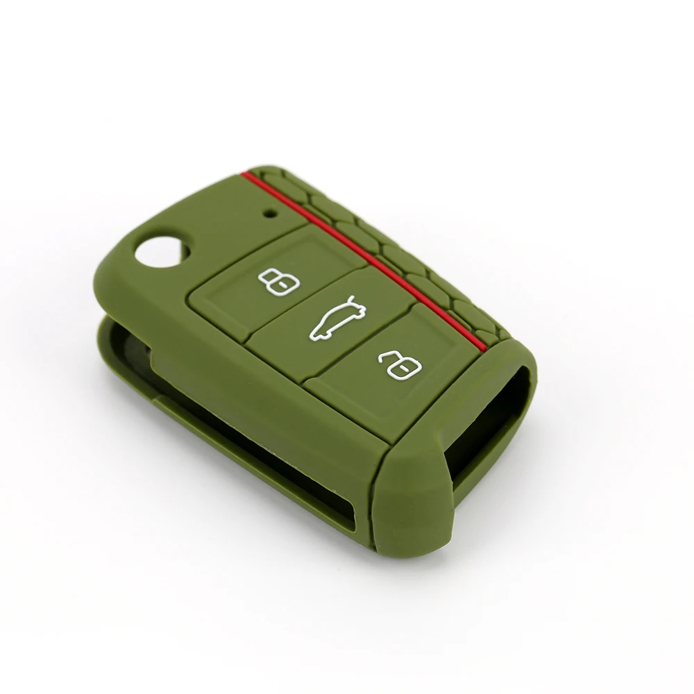 Автомобильные аксессуары модные силиконовые резиновые чехлы для ключей Polo 2016 2017