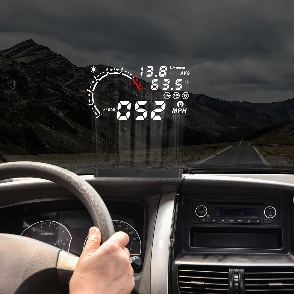 Tlxc X230 головой вверх Дисплей проектор автомобильный измеритель OBD2 пленка Obd II