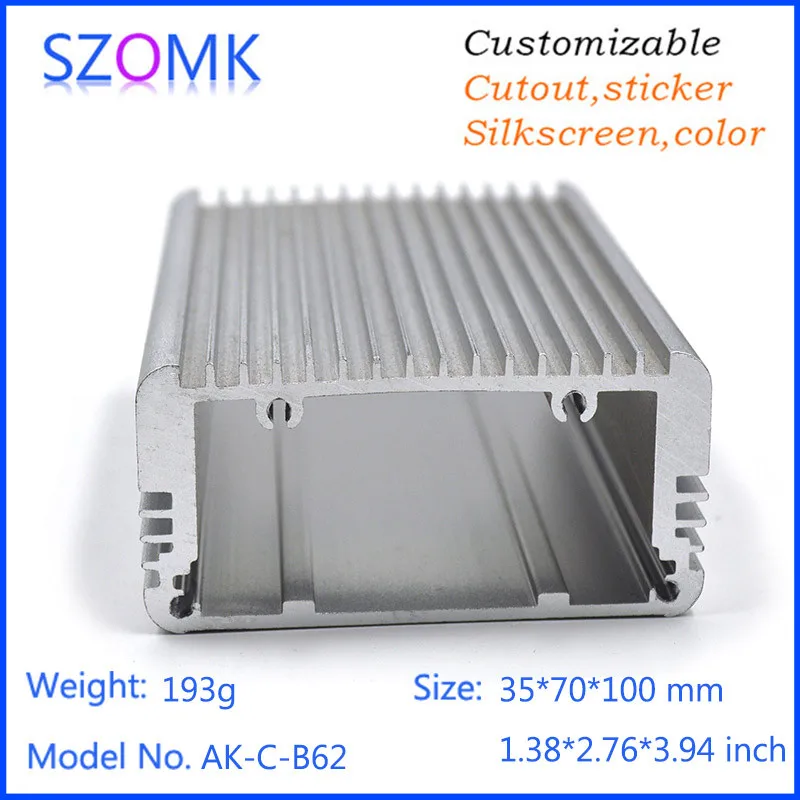 Алюминиевый корпус szomk 1 шт. 35*70*100 мм сделай сам печатная плата Настенный