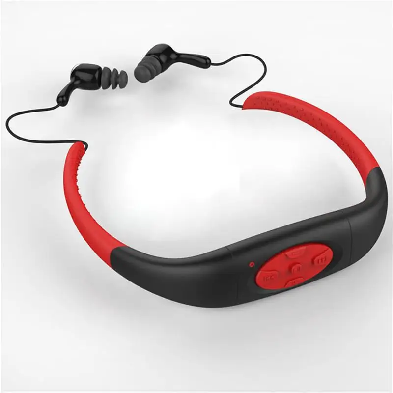 FM Радио Стерео Водонепроницаемый Спортивный MP3 музыкальный плеер наушники