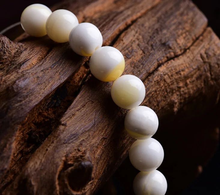

4mm -14mm Natural Marine Gold Shellfish Stone Beads For Jewelry Diy Bracelet ,Fine Shellfish Stone Jewelry beaded Strand 15"