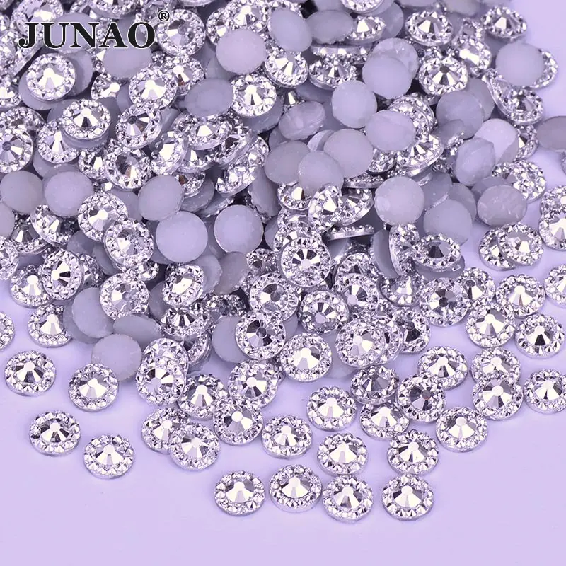Стразы круглые из смолы 4/5/6 мм|crystal glue|glue on crystalsrhinestones round |