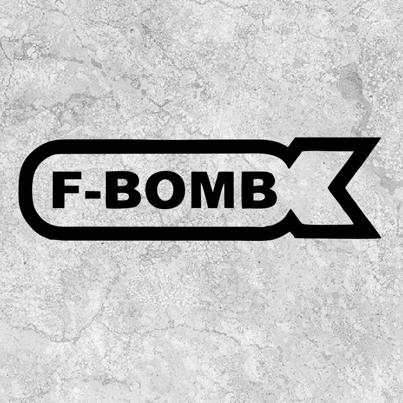 Ракета F-BOMB мотоцикла автомобиля боковой Стикер шаблон Спорт личности Macbooks
