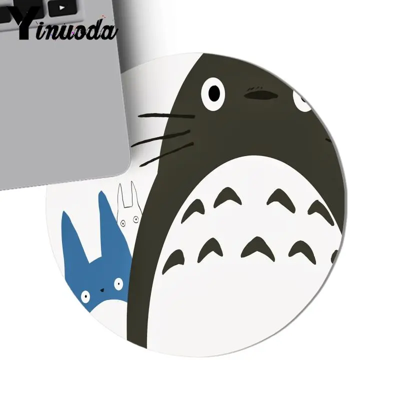 Yinuoda totoro аниме мягкий резиновый профессиональный игровой коврик для мыши