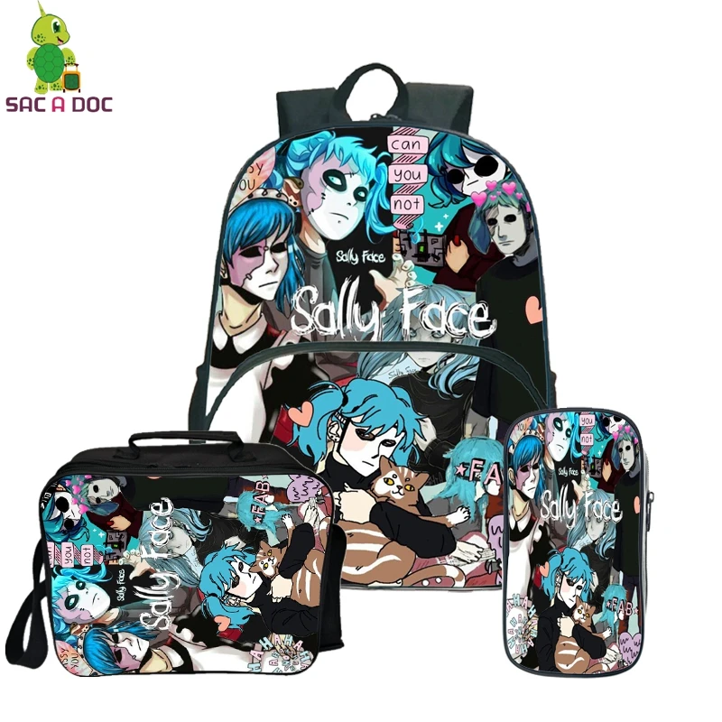 Сумка с лицом Салли для подростков дорожный рюкзак девочек и мальчиков школьные