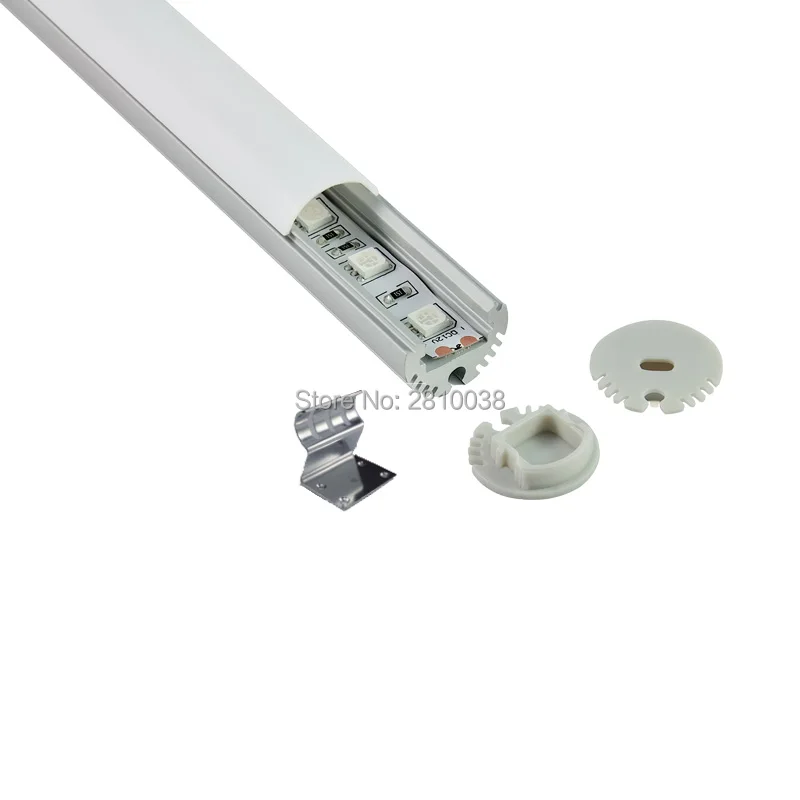 10 X 1M Sets/Lot round shape led aluminium profile for led strip Circle type aluminum led channel profile for wall lamps