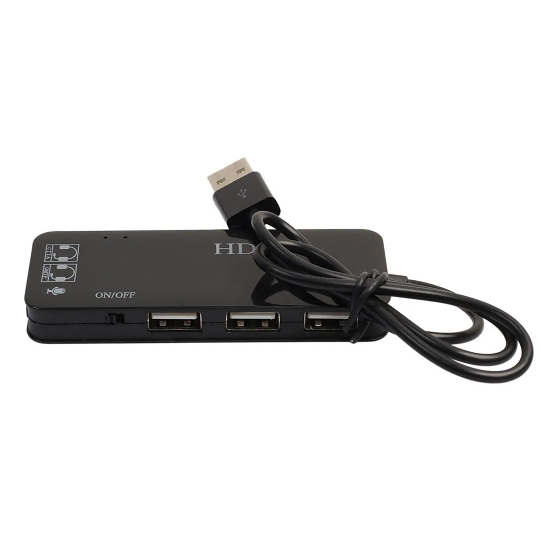 NOYOKERE USB 2 0 концентратор в 3-портовый + наушники микрофон порты 7.1CH Звуковой адаптер
