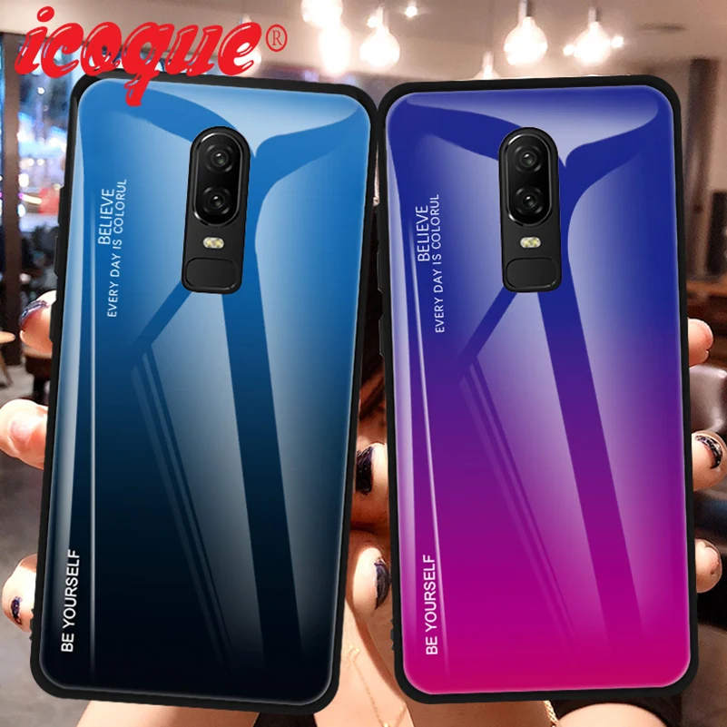 Роскошный стеклянный чехол для One Plus Oneplus 8 pro 7t 7 Pro 6t 6 Оригинальный plus 8pro телефона