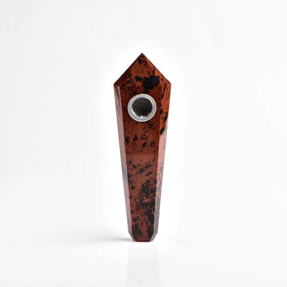 Прямая поставка натуральная красная телефонная трубка для курения крови +