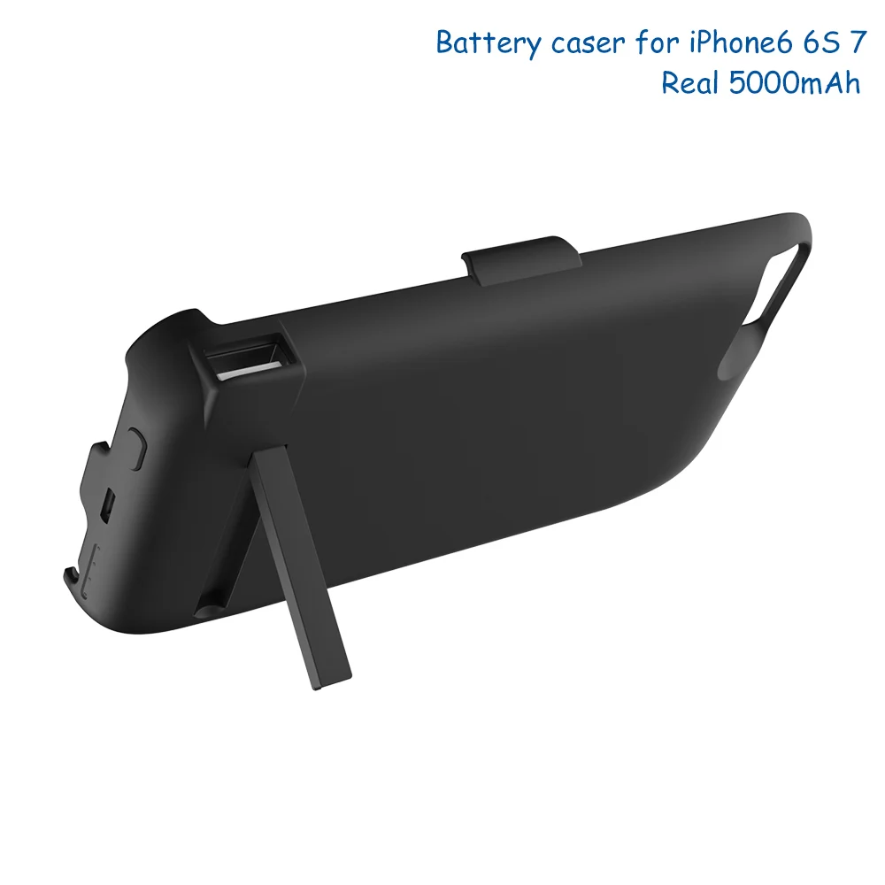 Внешний аккумулятор для iPhone 6s 7 дюймов 5000 мА/ч внешний задняя крышка куртка
