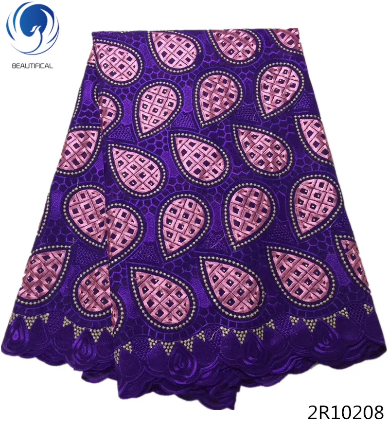 Beautifical purple voile lace korean swiss embroidery fabric cheap price in Guangzhou 5 yards/lot 2R102 | Дом и сад