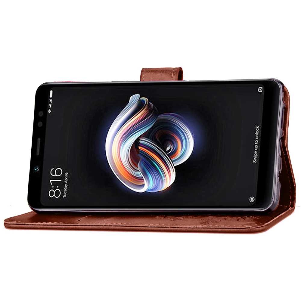 Чехол для Redmi Note 5 Pro 64 ГБ силиконовый флип кошелек ударопрочный чехол Xiaomi Global 99