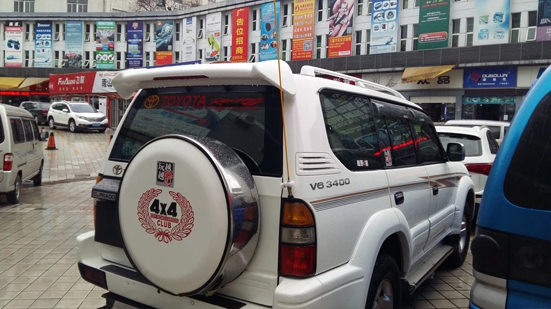 Используется для toyota land cruiser prado 90 спойлер 1996 2003 FJ90 со светом высокого качества ABS