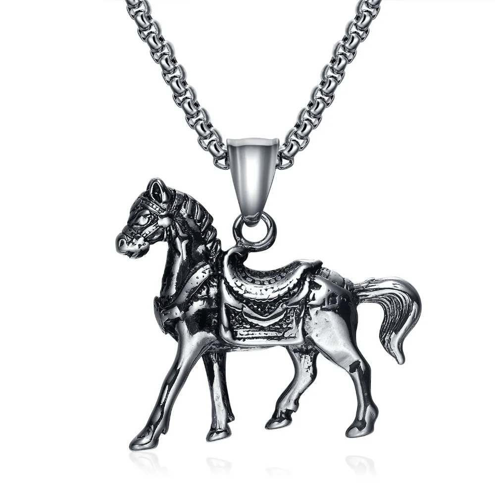 Новый успех и неограниченный стиль иконы титановая сталь кулон ожерелье Модные