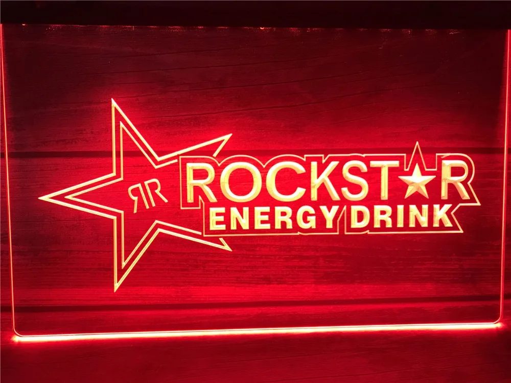 Светодиодный неоновый светильник A228 Rockstar Energy Drink Beer Bar