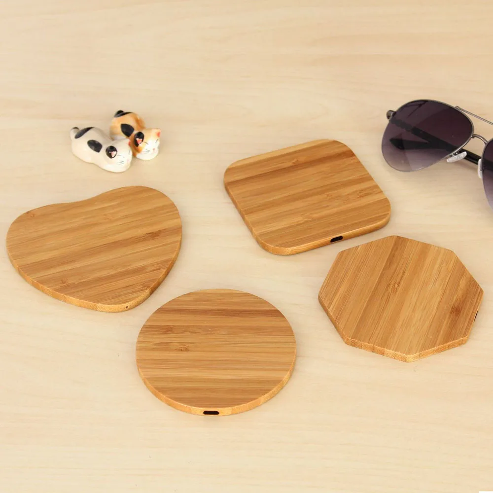 QI Wireless Wooden Charger Pad Micro USB Phone Charging For iPhone X 8 Plus Samsung S8 S7 S6 Edge Note 5 Nokia | Мобильные телефоны