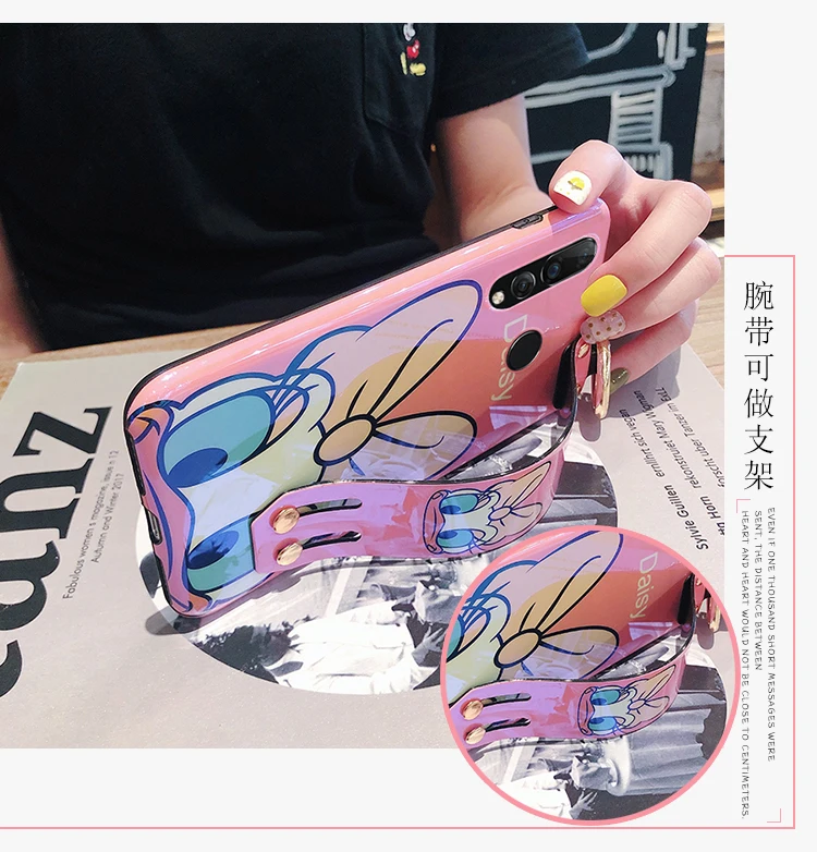 Для huawei p30 pro Дональд Дейзи Дак ремешок на запястье мягкий чехол для телефона p20 V20