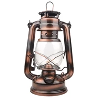 25cm iron antique bronze oil lanterns cover nostalgic portable outdoor camping lamp leak proof seal outdoor camping lights
