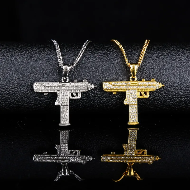 Iced Out кулон цепочки и ожерелья с Золотая цепочка для мужчин новая мода хип хоп ювелирные изделия кубинской цепи