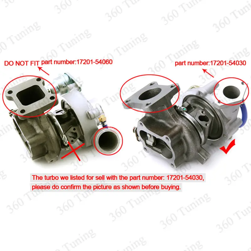 CT20 для Toyota Landcruiser Hilux Hiace 4-Runner 2.4L 17201-54030 2429 турбо Зарядное Устройство 63 Квт 2L-T 85-89 86 90