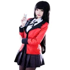 Костюм для косплея аниме Kakegurui Yumeko Jabami, японская школьная форма, Хэллоуин, вечеринка, костюмы для женщин и девочек