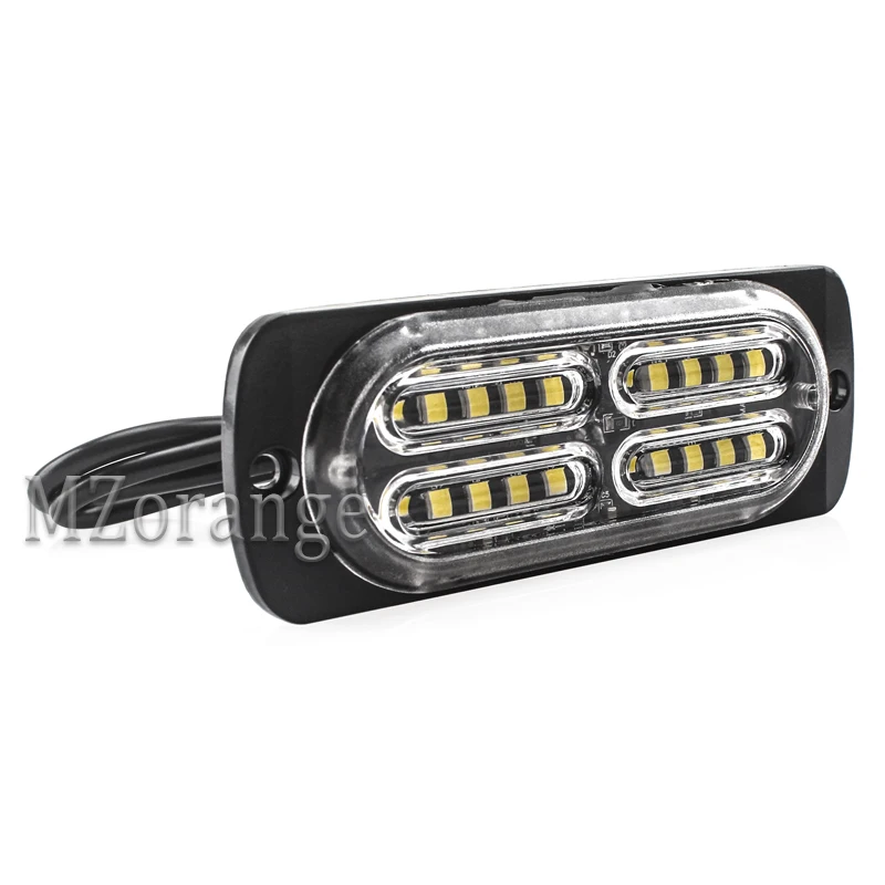 1/2Pcs Ultra-thin 20 LED High Power Strobe fso Warning Light 12V-24V Auto Car Truck SUV Emergency Flashing | Автомобили и