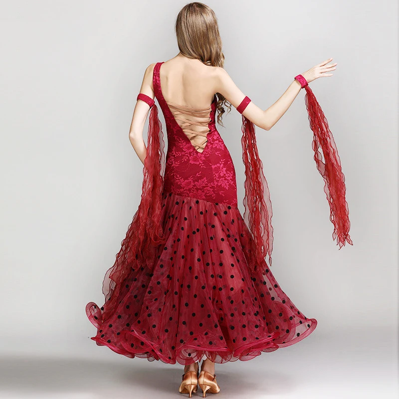 Элегантное Черное Белое Бальное платье со стразами для соревнований стандартное