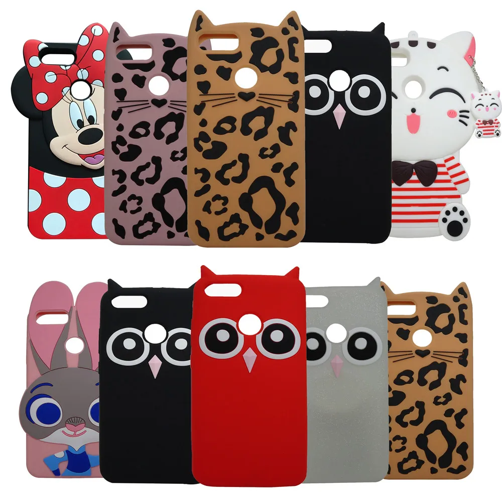 FUYUKEJI Fashion 3D Cartoon Minnie soft Silicone Phone Case for Xiaomi MI 5X ( A1) Funda A1 Cover |