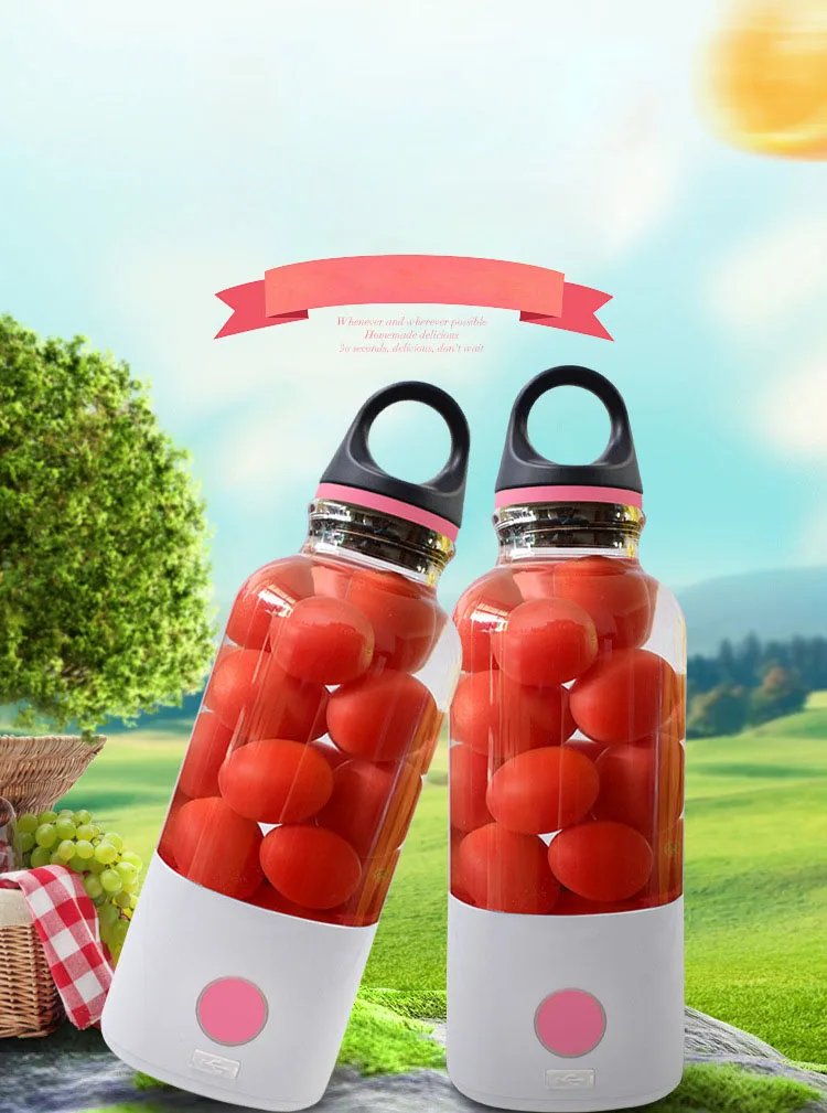 Electric Fruit Juicer Machine Mini Portable USB Rechargeable Smoothie Maker Shake Juice Slow Bottle Squeezers Cup | Бытовая техника