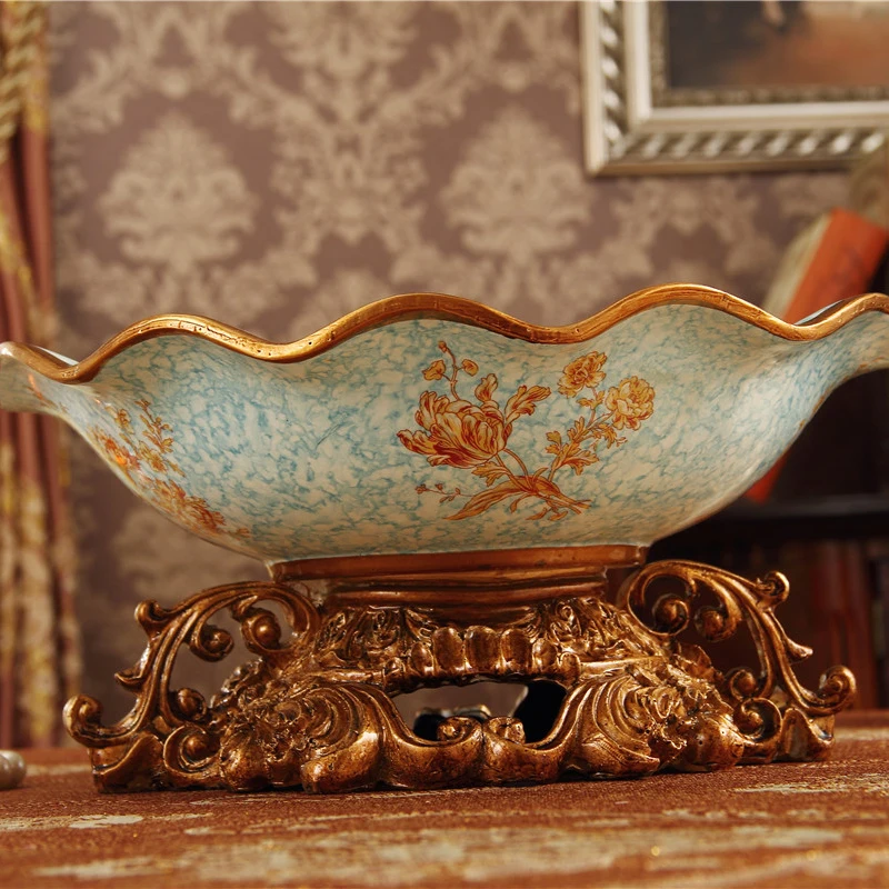 high-grade resin fruit garden living room decoration Home Furnishing large dish housewarming gift | Дом и сад