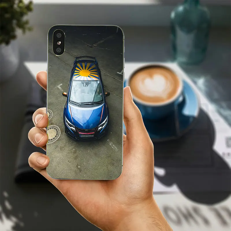 Супер автомобиль Honda H крыло логотип для iPhone 4 4S 5 5S 5C SE 6 6S 7 8 Plus X Coque чехол мягкий ТПУ
