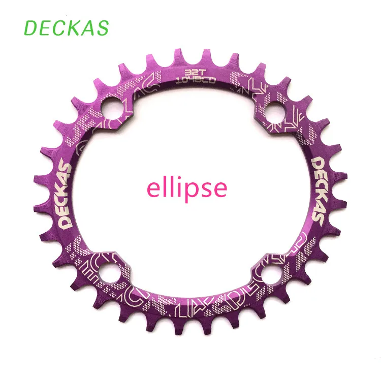 DECKAS ciclismo овальная цепь горный велосипед Кривошип цепи колеса алюминий Bcd104 crankset