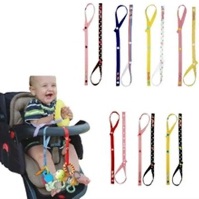 2017 100 Pcs Wholesaler LA VIE Cotton Colorful Strollers Toys Straps Baby Anti-out Rope System Stroller Essential Supplies